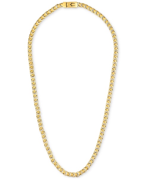 Men's Link Chain 22" Necklace in Gold-Plated Stainless Steel