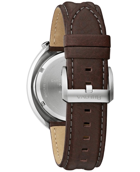 Men's Chronograph Archive Parking Meter Brown Leather Strap Watch 43mm - Limited Edition