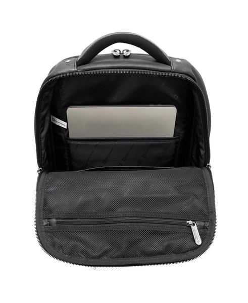 13” Laptop Travel Backpack Genuine Leather Slim Carry On Daypack
