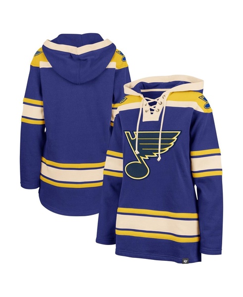 Women's Blue St. Louis Blues Superior Lacer Pullover Hoodie