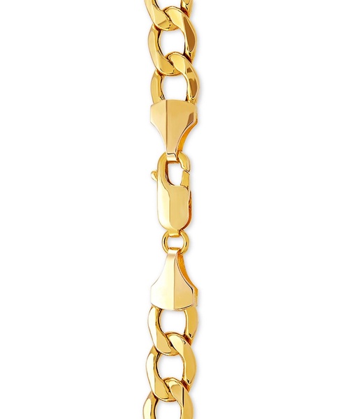 22" Curb Link Chain Necklace (7mm) in 10k Gold