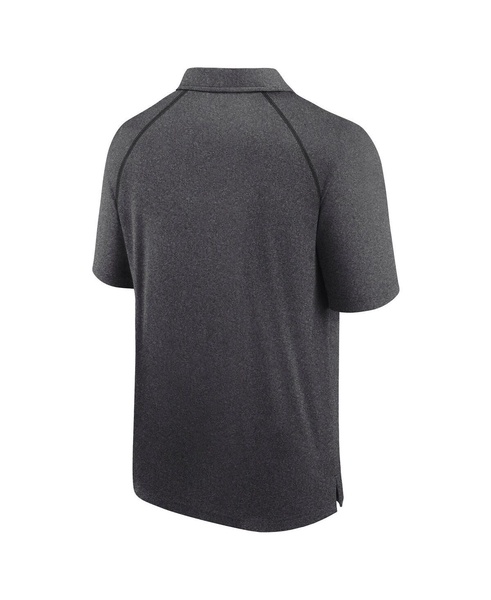 Men's Heather Charcoal Kansas City Chiefs Making Waves Raglan Polo