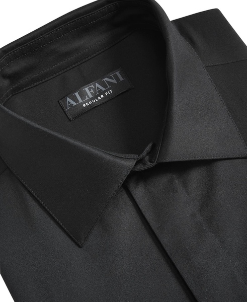 Men's Covered Placket Tuxedo Shirt, Regular & Slim Fit