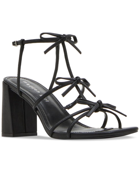 Lovely Bow Strappy Block-Heel Dress Sandals