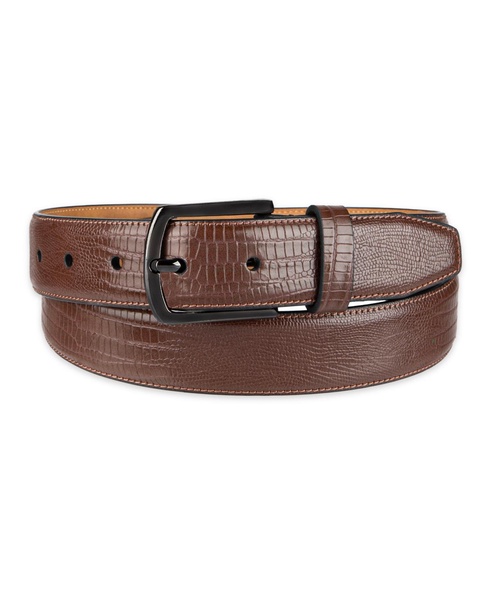 Men's Feather Edge Lizard Dress Belt