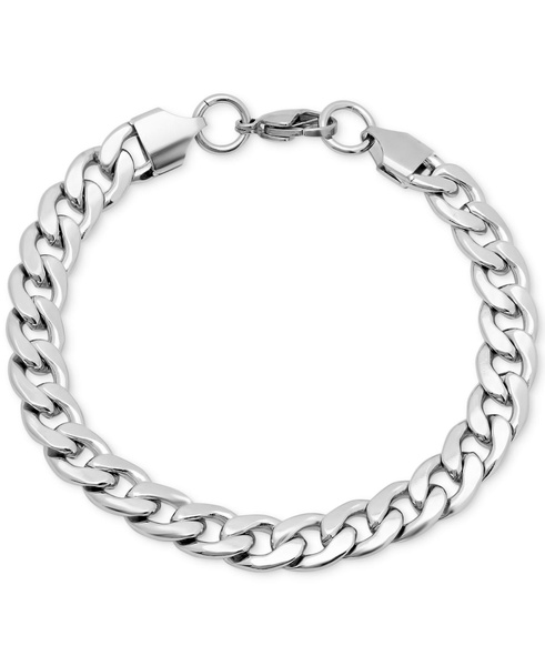 Men's Silver-Tone Cuban Bracelet