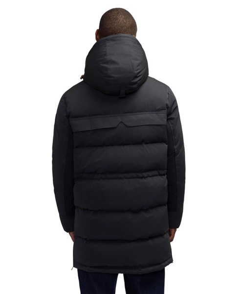 men’s prescott long length parka with detachable sherpa lined hood