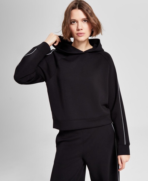 Women's Piping-Trim Pullover Hoodie, Exclusively at Macy's