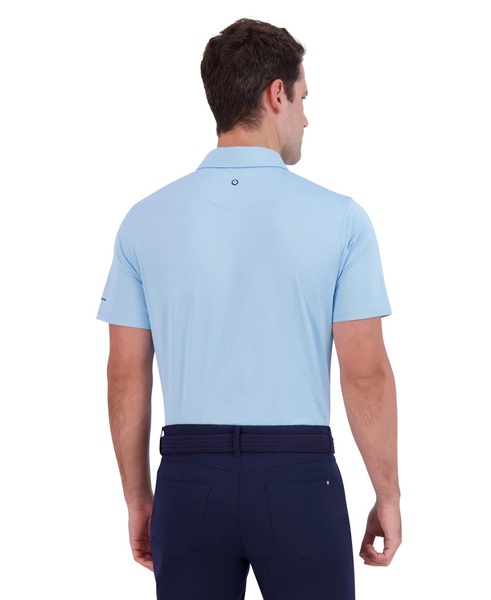 Men's Golf Tonal Diamond Jacquard Sports Fit Polo Shirt