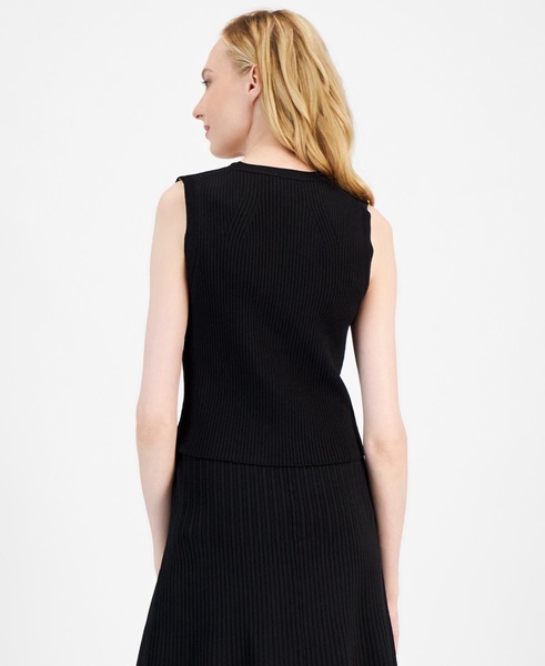 Women's Knit Fitted V-Neck Vest