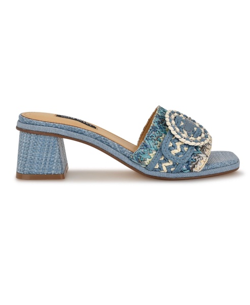 Women's Ending Woven Block Heel Sandals