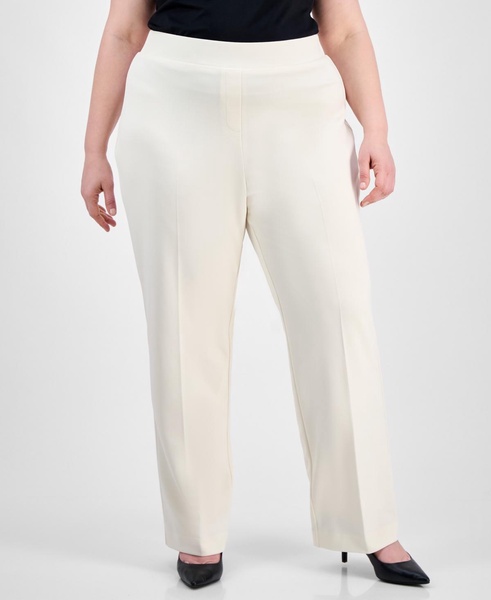 Plus Size Pull-On Wide-Leg Pants