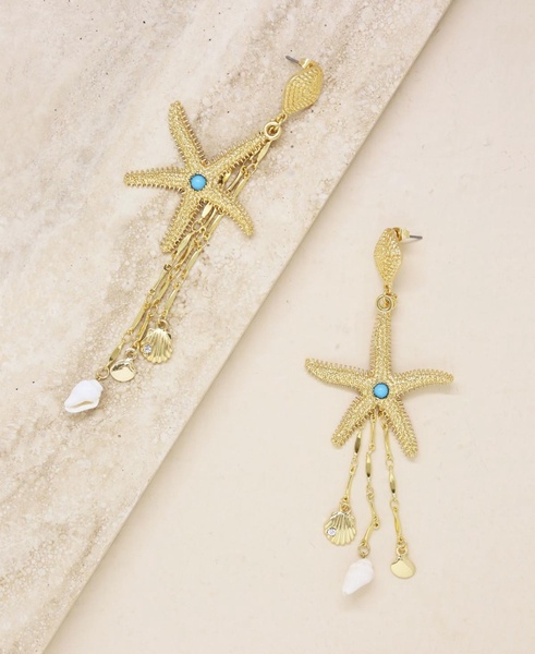 Starfish Seeker Drop Earrings