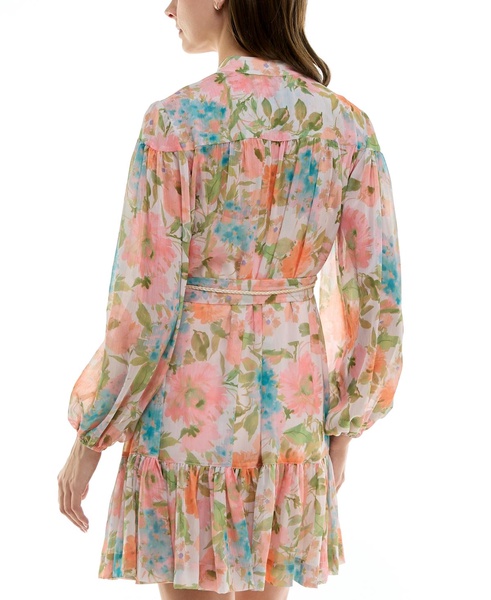 Petite Floral-Print Fit & Flare Dress
