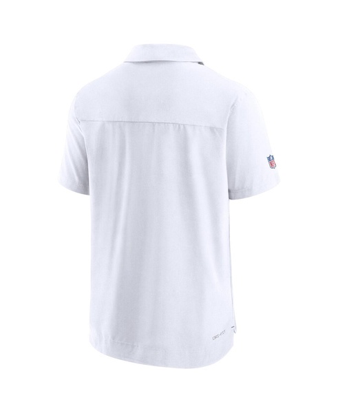 Men's White Bay Packers Sideline Lockup Performance Polo
