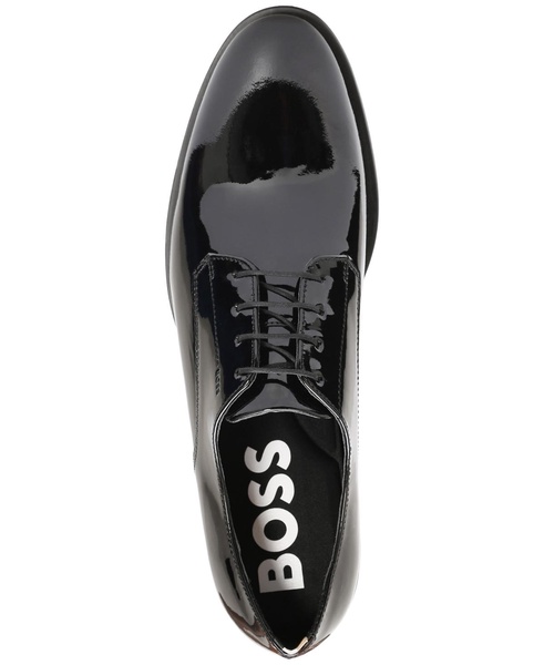 Men's Patent Leather Colby Printed Derby Dress Shoe