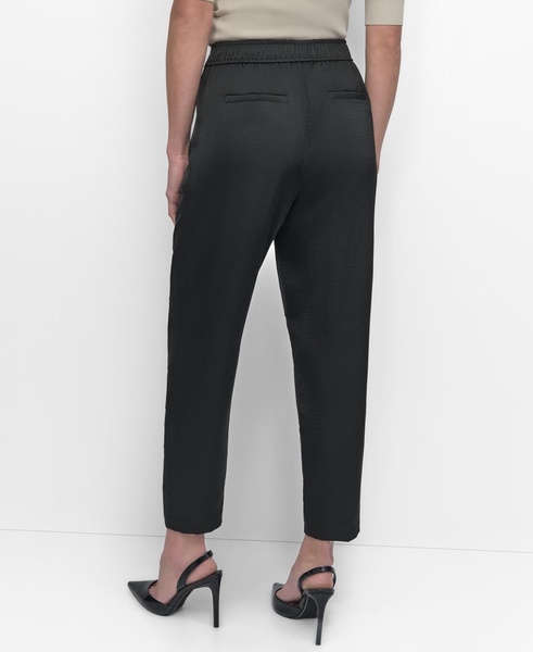 Women's Elastic Waist-Back Zipper Trousers