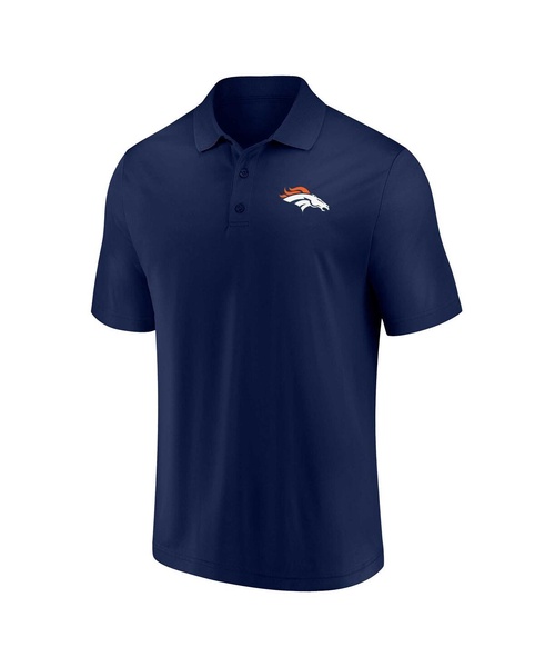 Men's Navy Denver Broncos Component Polo Shirt
