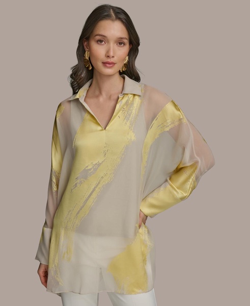 Women's Brushstroke Burnout Tunic
