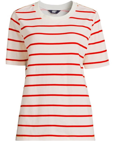 Women's Cotton Relaxed Short Sleeve Crew Neck T-Shirt