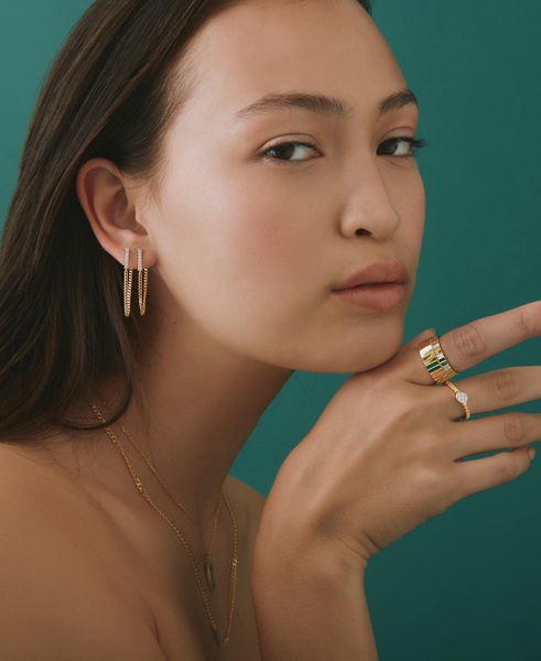 Textured Infinity Band in Gold Vermeil, Created for Macy's