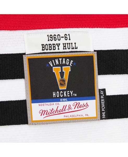 Men's Scarlet Bobby Hull Chicago Blackhawks 1960-61 Power Play Jersey
