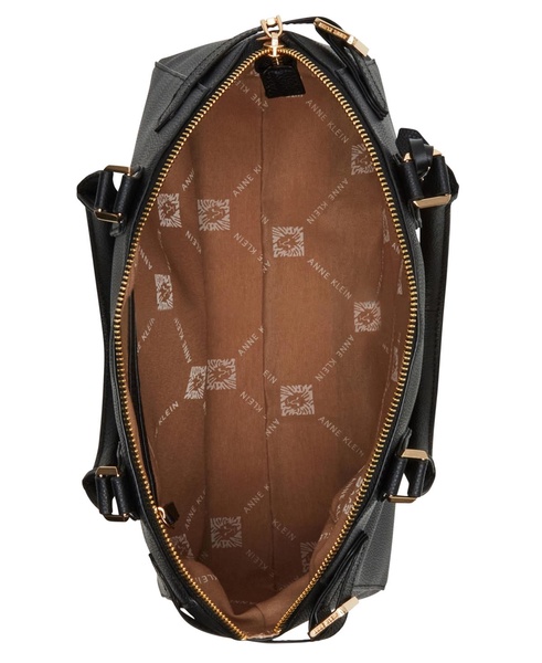 Belted Curved with Convertible Strap Satchel Bag