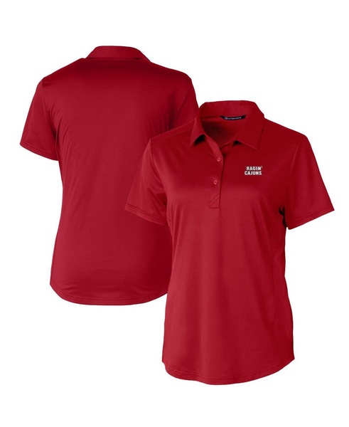 Women's Cardinal Louisiana Ragin' Cajuns Prospect Textured Stretch Polo Top