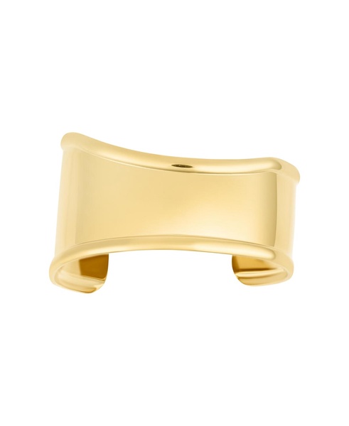 Tarnish Resistant 18k Gold Plated Tall Curve Cuff Bracelet