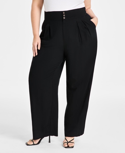 Trendy Plus Size Wide-Leg Pants, Exclusively at Macy's