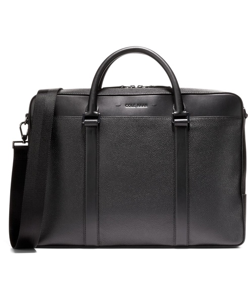 Triboro Medium Leather Briefcase Bag