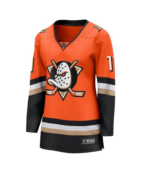 Women's Trevor Zegras Orange Anaheim Ducks Home Premier Breakaway Player Jersey