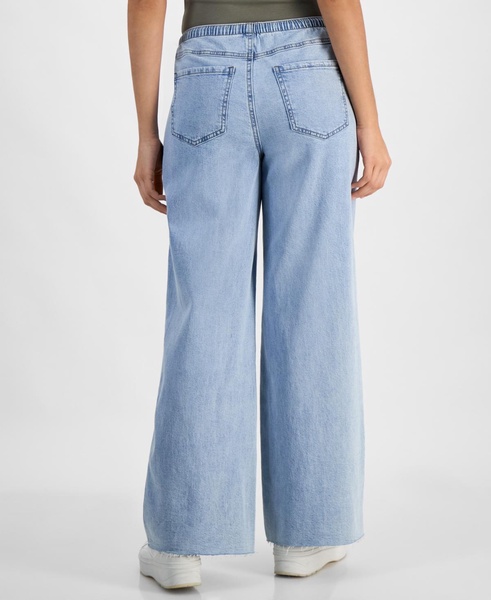 Women's Drawstring Wide-Leg Jeans, Regular & Petites, Exclusively at Macy's