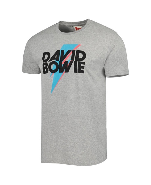 Men's and Women's Heather Gray David Bowie Brass Tacks T-shirt