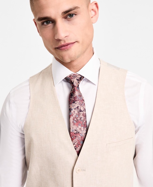Men's Slim-Fit Linen Suit Vest, Exclusively at Macy's