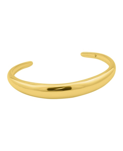 Gold Tarnish Resistant Gold Dome Cuff Bracelet