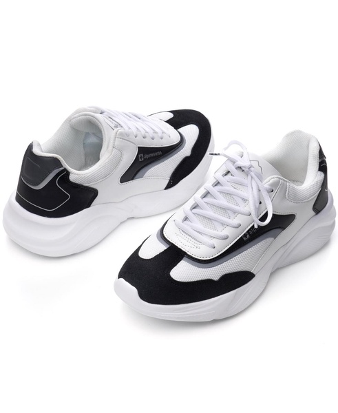 Stuart Mens Chunky Sneakers Retro Platform Dad Tennis Shoes