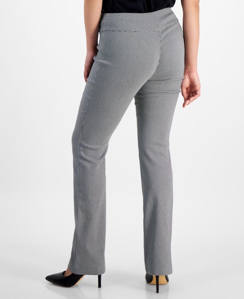 Petite Houndstooth Bootcut Pull-On Pants, Created for Macy's