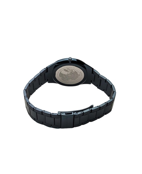 Men's Ultra Slim Blue Stainless Steel Bracelet Watch 40mm