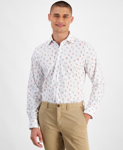 Men's Slim-Fit Loni Bouquet Floral Dress Shirt, Created for Macy's