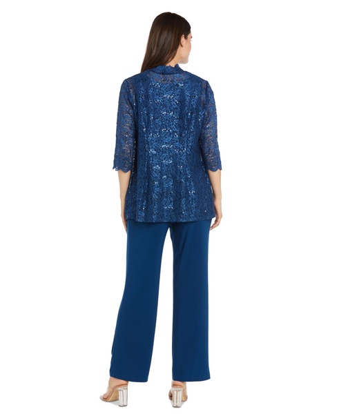 Women's Embellished Jacket, Sleeveless Top and Pants Set