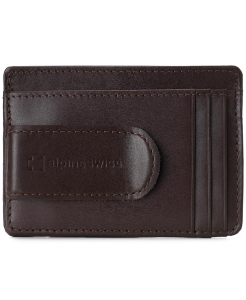 Mens RFID Safe Money Clip Minimalist Wallet ID Window Card Holder