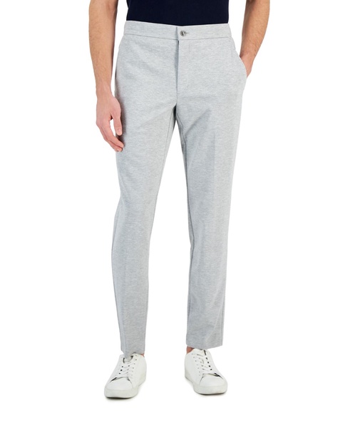 Men's Modern-Fit Stretch Heathered Knit Suit Pants, Created for Macy's 