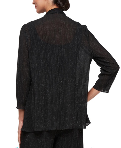 Women's Sparkle Chiffon Jacket & Top Set