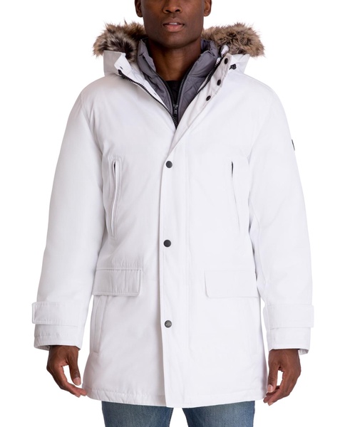 Michael Kors Men's Hooded Bib Snorkel Parka, Created for Macy's