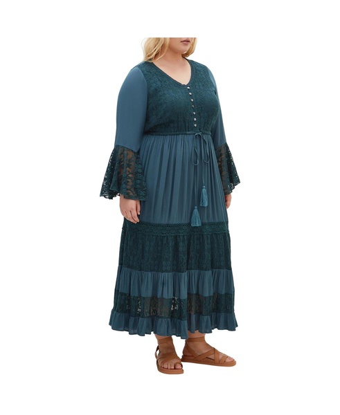 Plus Size Tisha Lace Maxi Dress