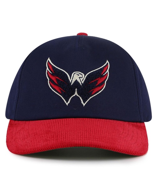 Men's Navy/Red Washington Capitals Burnett Adjustable Hat