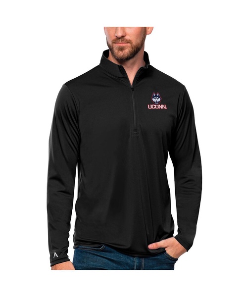 Men's Black UConn Huskies Tribute Quarter-Zip Top
