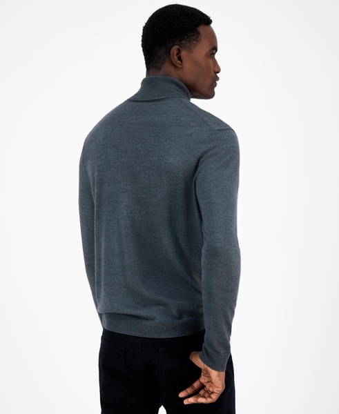 Men's Merino Wool-Blend Turtleneck Sweater, Created for Macy's