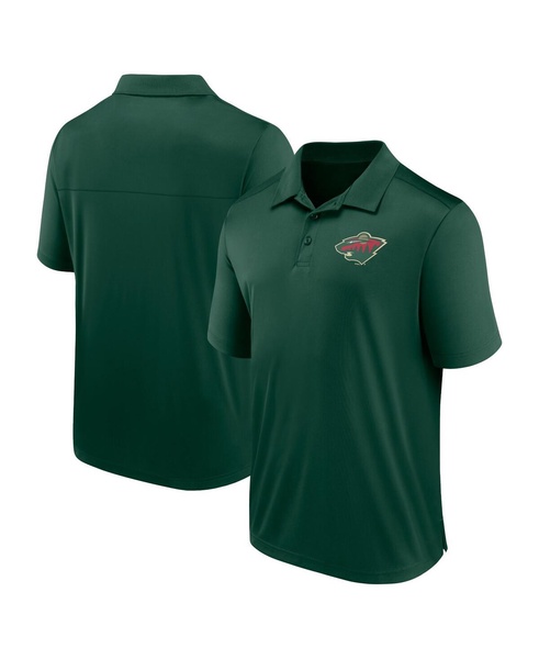 Men's Green Minnesota Wild Left Side Block Polo Shirt